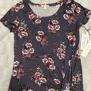 Nine Britton tie front tee